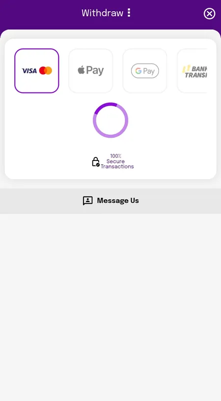 Smooth Spins withdrawal methods screen